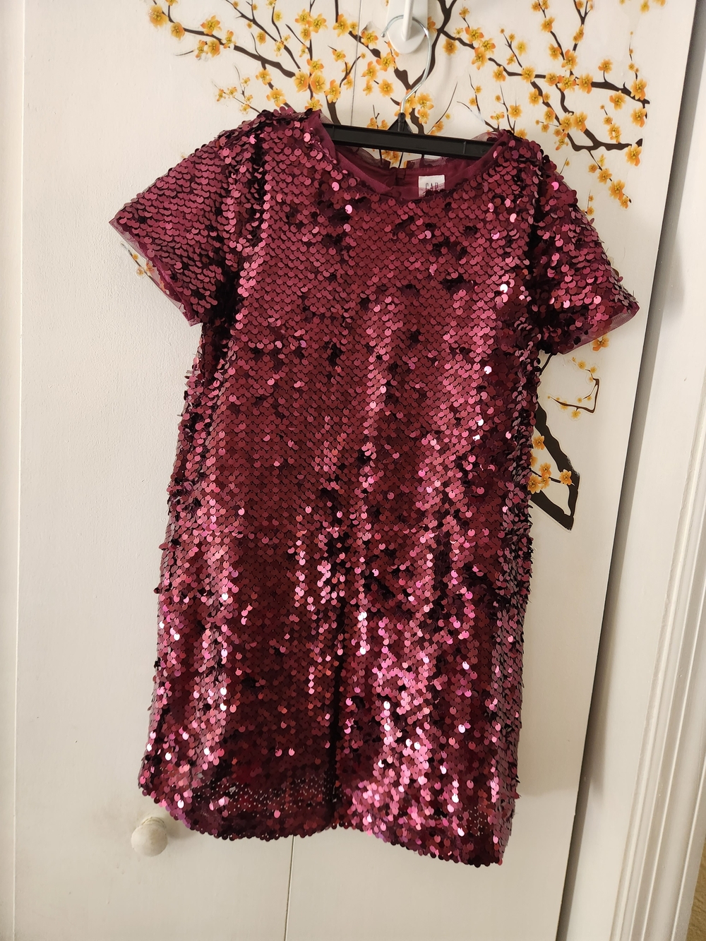 GAP Kids Shimmery Magenta Sequin Dress